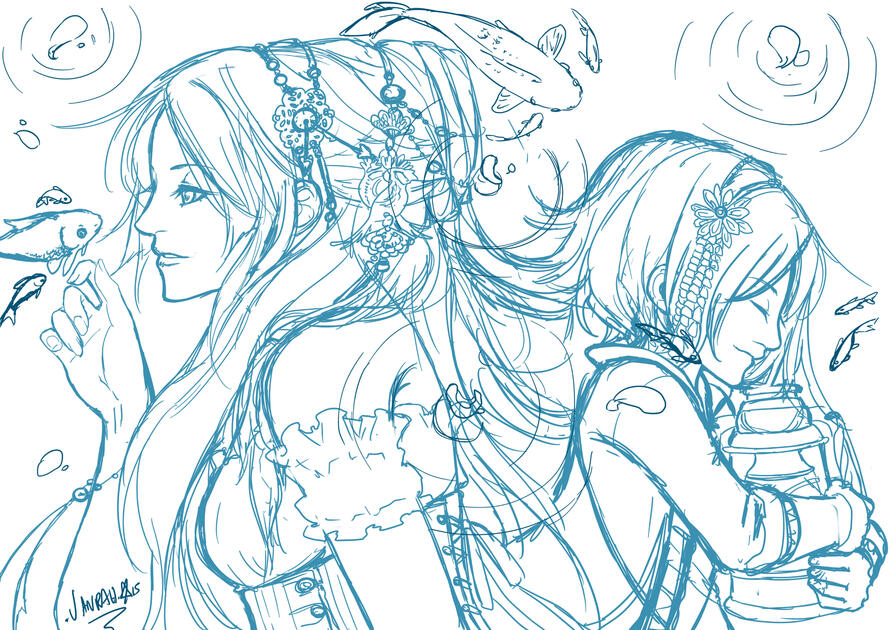 Mizu sketch by VanRah Mizu sketch by VanRah